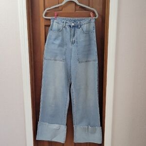 Le Lis Light Blue Wide Leg Jeans